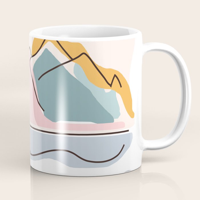 Minimalistic Landscape Coffee Mug Gallery Image 1