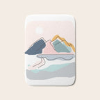 Minimalistic Landscape Bath Mat Gallery Image 1
