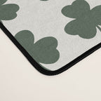 Clovers XXXVIII Dark Green Botanical Pattern Desk Mat Gallery Image 4
