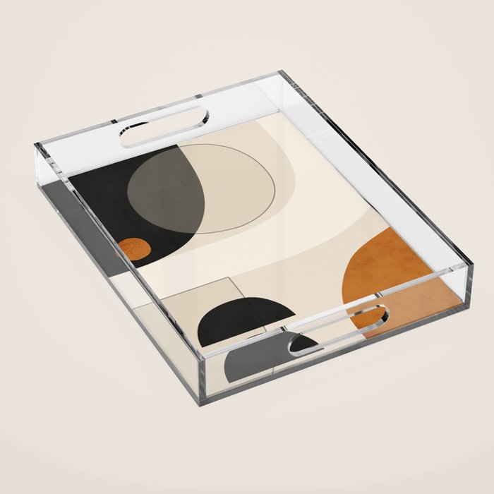 Abstract Minimal Shapes 133 Acrylic Tray Gallery Image 1