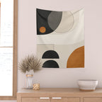 Abstract Minimal Shapes 133 Wall Tapestry Gallery Image 2