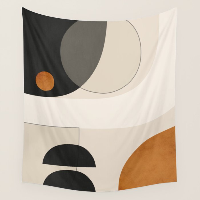 Abstract Minimal Shapes 133 Wall Tapestry Gallery Image 1