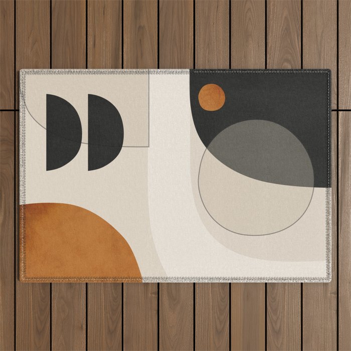 Abstract Minimal Shapes 133 Outdoor Rug Gallery Image 1