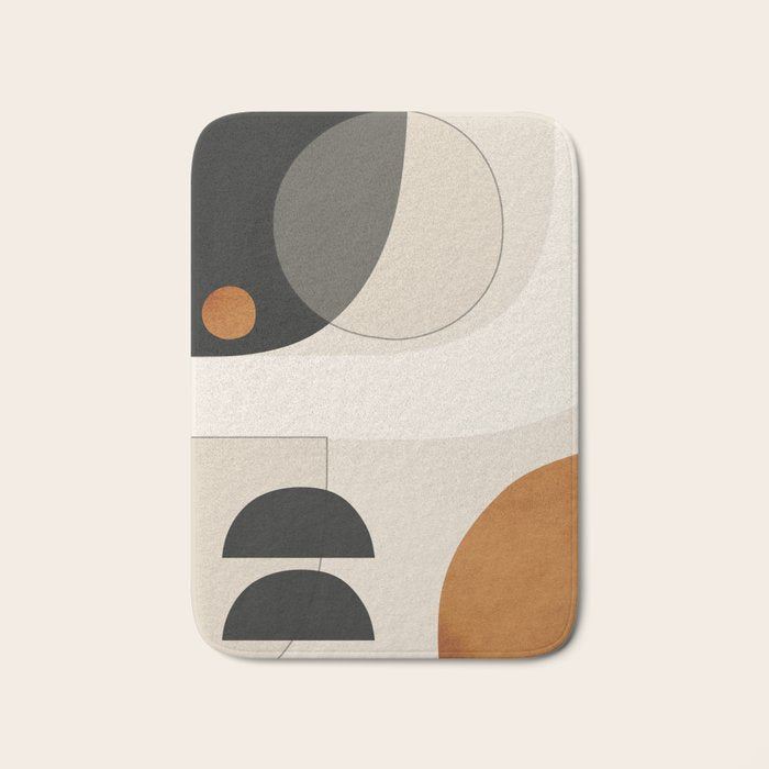 Abstract Minimal Shapes 133 Bath Mat Gallery Image 1
