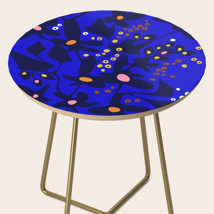 Blue home jungle: Organic shapes and flowers Side Table Gallery Image 2