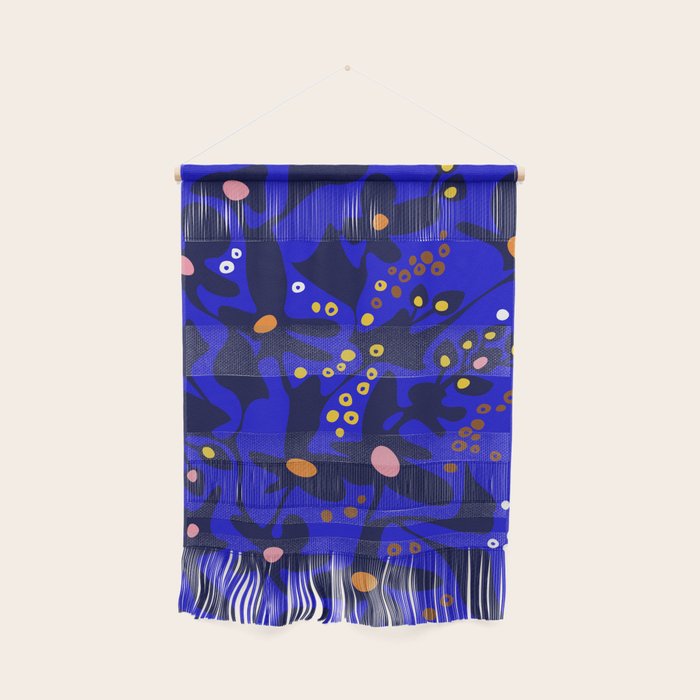 Blue home jungle: Organic shapes and flowers Wall Hanging Gallery Image 1