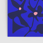 Blue home jungle: Organic shapes and flowers Poster Gallery Image 3