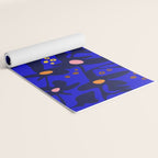 Blue home jungle: Organic shapes and flowers Yoga Mat Gallery Image 2