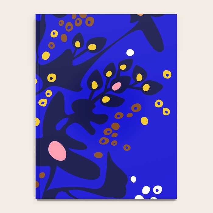 Blue home jungle: Organic shapes and flowers Notebook Gallery Image 4