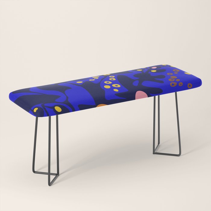 Blue home jungle: Organic shapes and flowers Bench Gallery Image 1
