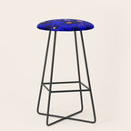 Blue home jungle: Organic shapes and flowers Stool Gallery Image 1