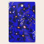 Blue home jungle: Organic shapes and flowers Cutting Board Gallery Image 1