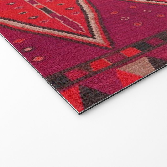 The Crimson Symmetry Handwoven Tribal Kilim Art Welcome Mat Gallery Image 2