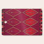 The Crimson Symmetry Handwoven Tribal Kilim Art Cutting Board Gallery Image 1