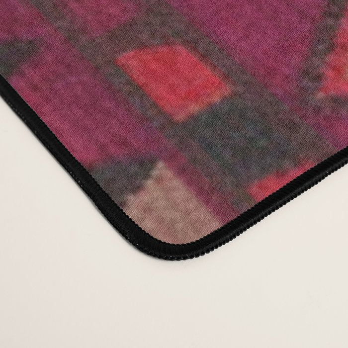 The Crimson Symmetry Handwoven Tribal Kilim Art Desk Mat Gallery Image 4