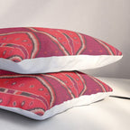 The Crimson Symmetry Handwoven Tribal Kilim Art Pillow Sham Gallery Image 3