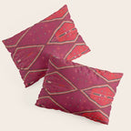 The Crimson Symmetry Handwoven Tribal Kilim Art Pillow Sham Gallery Image 3