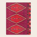 The Crimson Symmetry Handwoven Tribal Kilim Art Notebook Gallery Image 4