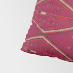 The Crimson Symmetry Handwoven Tribal Kilim Art Pillow Sham Gallery Image 4