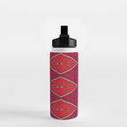 The Crimson Symmetry Handwoven Tribal Kilim Art Water Bottle Gallery Image 2