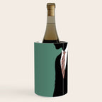 Man in Suit with Red Tie - Masculine Art Print  Wine Chiller Gallery Image 2