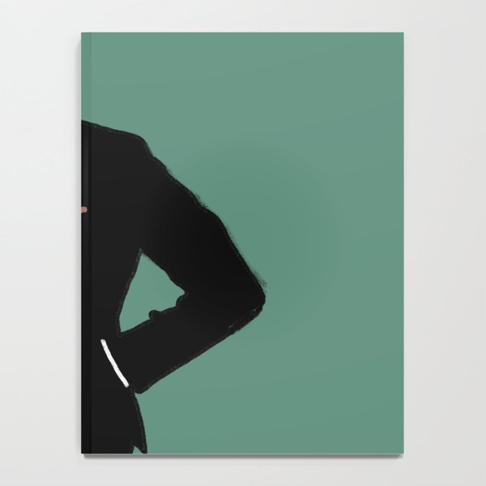 Man in Suit with Red Tie - Masculine Art Print  Notebook Gallery Image 4