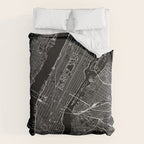 New York City Black Map Comforter Gallery Image 6