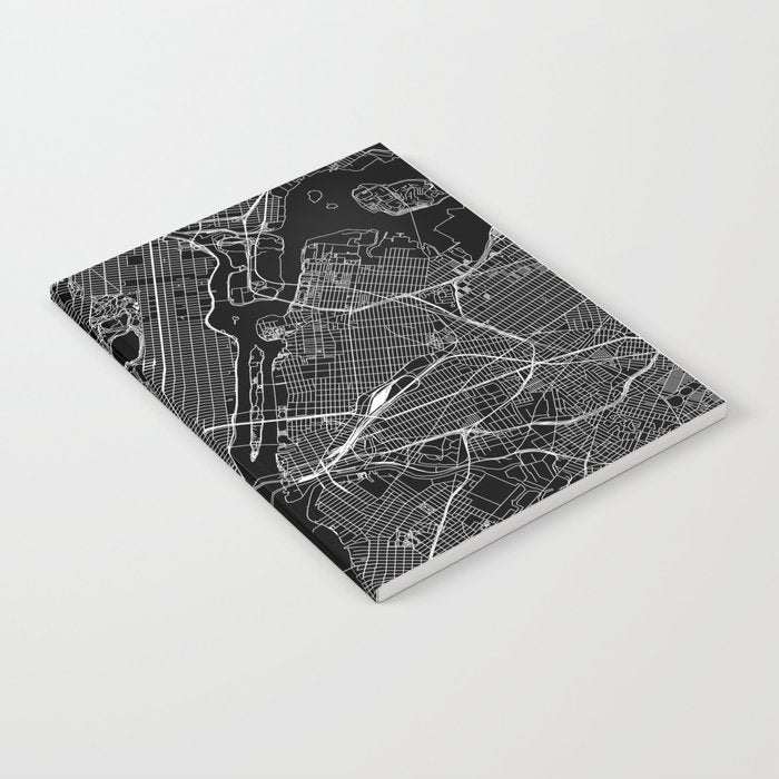 New York City Black Map Notebook Gallery Image 2