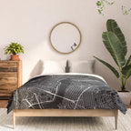 New York City Black Map Comforter Gallery Image 3