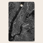 New York City Black Map Cutting Board Gallery Image 1