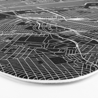 New York City Black Map Bath Mat Gallery Image 3