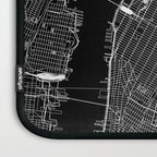 New York City Black Map Laptop Sleeve Gallery Image 3
