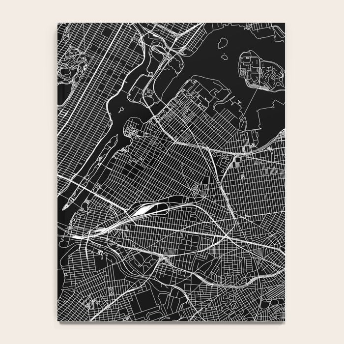 New York City Black Map Notebook Gallery Image 4