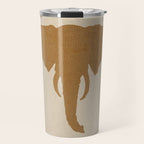 Rustic Brown Elephant Head Travel Mug Gallery Image 1