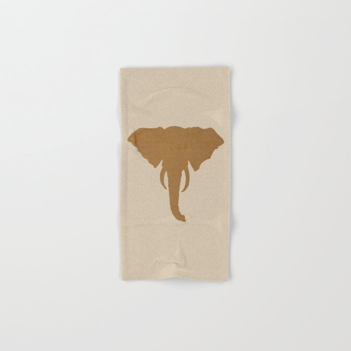 Rustic Brown Elephant Head Bath Towel Gallery Image 1