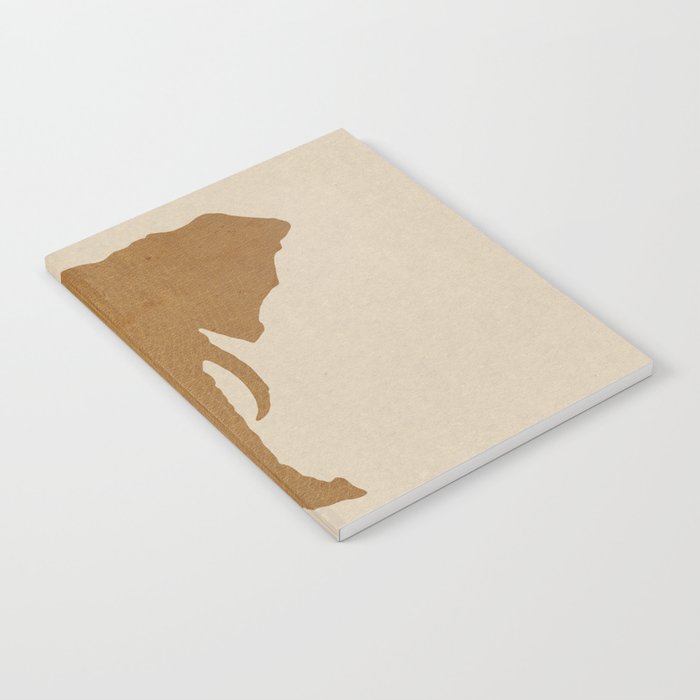 Rustic Brown Elephant Head Notebook Gallery Image 1