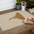 Rustic Brown Elephant Head Outdoor Rug Gallery Image 2