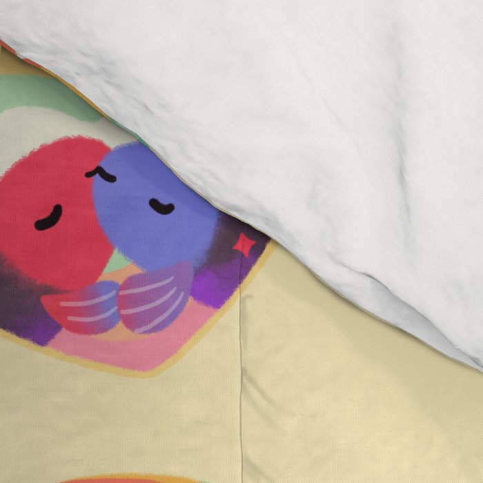 Rainbow guppy 3 Comforter Gallery Image 4