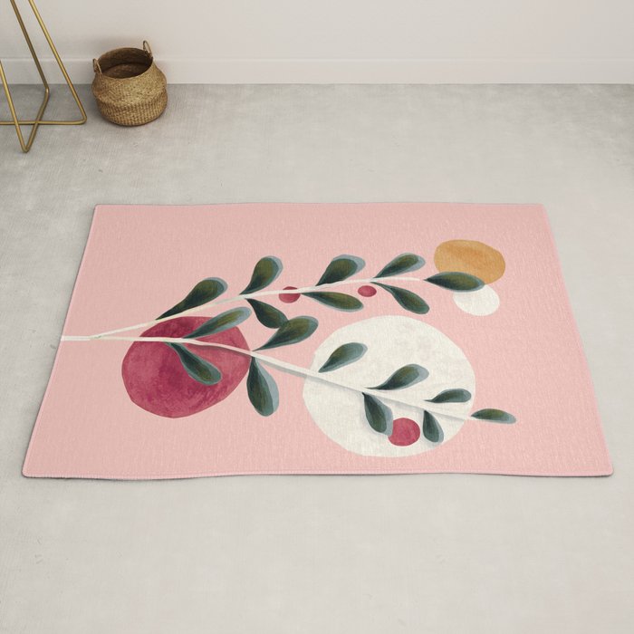 Soft Berry Branches Rug Gallery Image 2