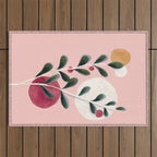 Soft Berry Branches Outdoor Rug Gallery Image 1