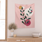 Soft Berry Branches Wall Tapestry Gallery Image 2