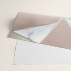 Geometric Art, Rose Gold, Blush Pink, Marble Prints Wrapping Paper Gallery Image 2