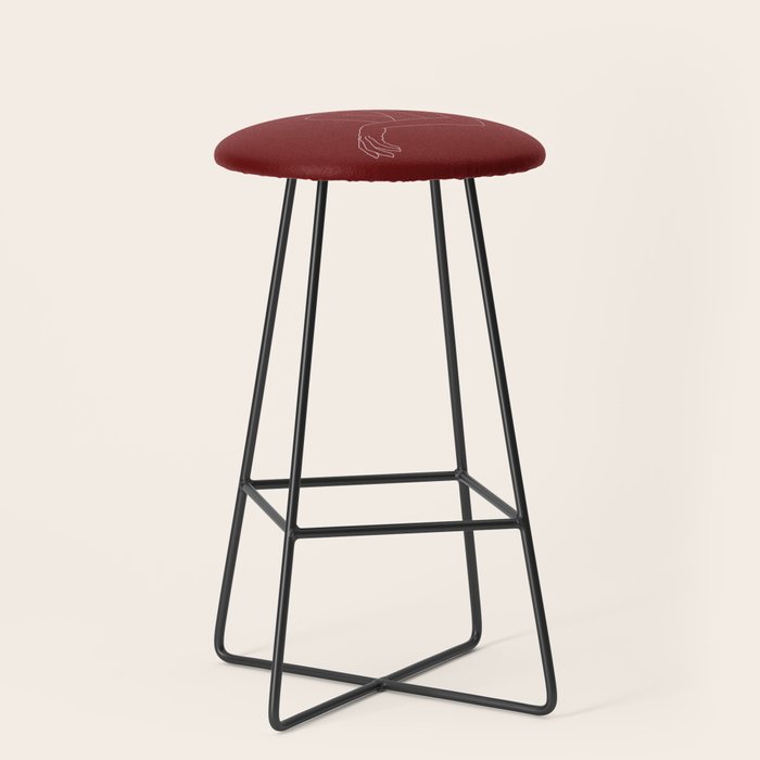 Crossed arms illustration - Anna Red Stool Gallery Image 1