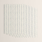 Watercolor Squiggly Lines - Blue Cream Wrapping Paper Gallery Image 3