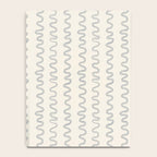 Watercolor Squiggly Lines - Blue Cream Notebook Gallery Image 4