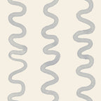 Watercolor Squiggly Lines - Blue Cream Coffee Mug Gallery Image 2