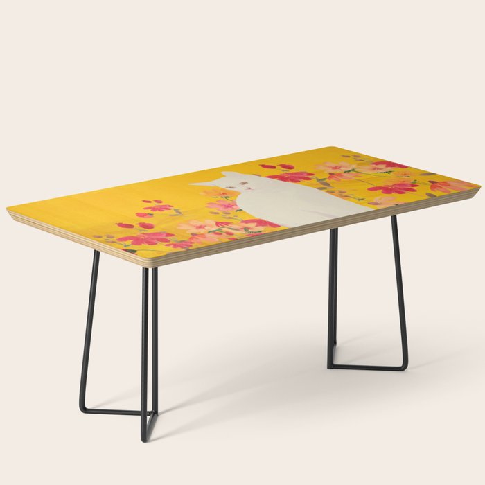 cat in a field of flowers 3 Coffee Table Gallery Image 1