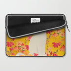cat in a field of flowers 3 Laptop Sleeve Gallery Image 2