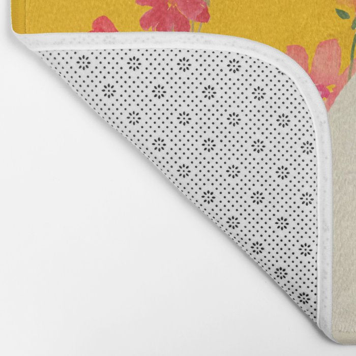 cat in a field of flowers 3 Bath Mat Gallery Image 2