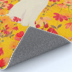 cat in a field of flowers 3 Rug Gallery Image 4
